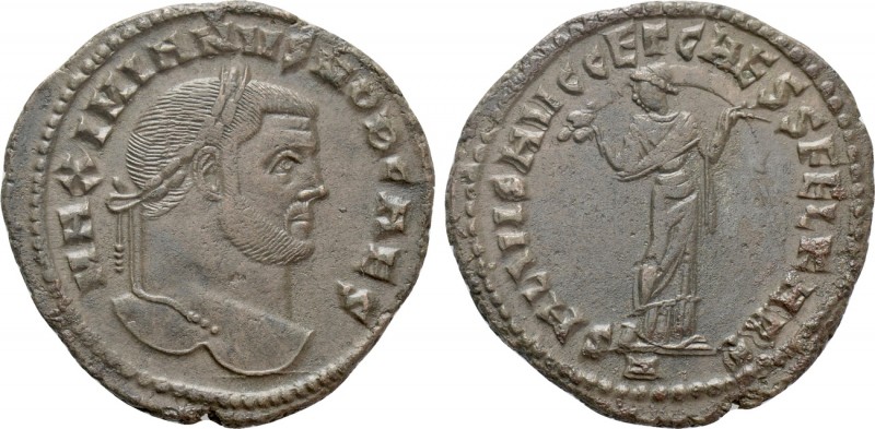 GALERIUS MAXIMIANUS (Caesar, 293-305). Follis. Carthage

Obv: MAXIMIANVS NOB C...