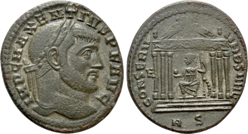 MAXENTIUS (307-312). Follis. Rome

Obv: IMP C MAXENTIVS P F AVG. Laureate head...