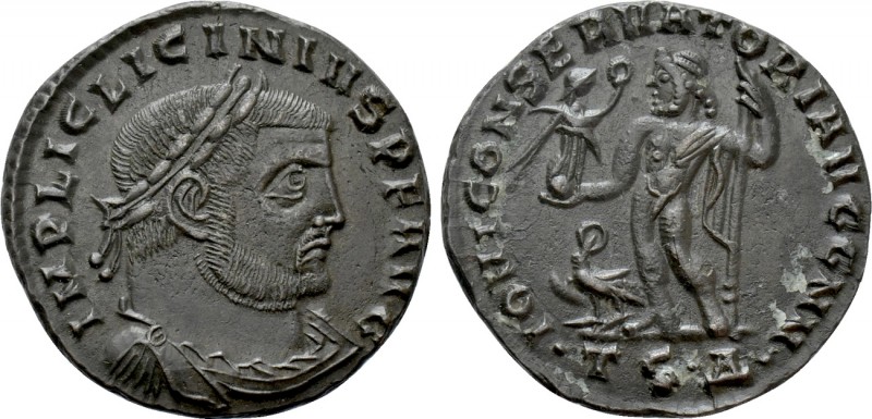 LICINIUS I (308-324). Follis. Thessalonica

Obv: IMP LIC LICINIVS P F AVG. Lau...