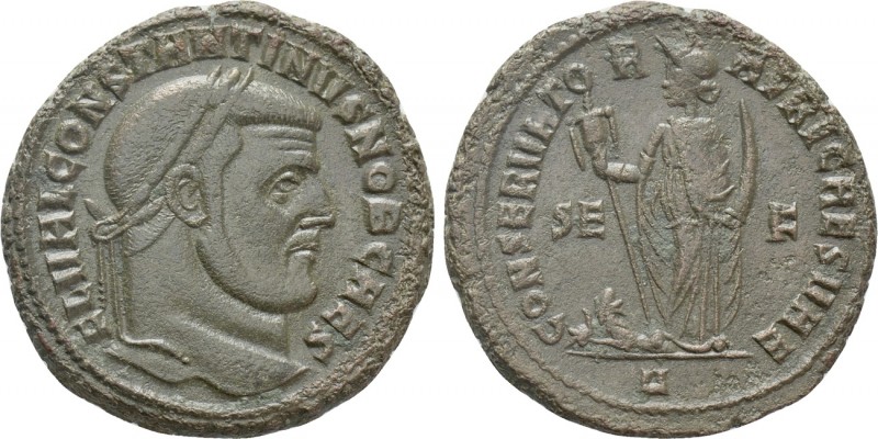 CONSTANTINE I (Caesar, 306-309). Follis. Carthage

Obv: FL VAL CONSTANTINVS NO...