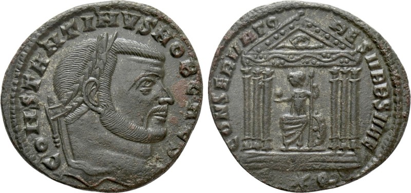 CONSTANTINE I (Caesar, 306-309). Follis. Rome

Obv: CONSTANTINVS NOB CAES. Lau...