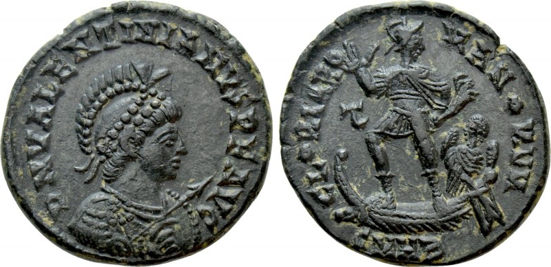 VALENTINIAN II (375-392). Ae. Heraclea

Obv: D N VALENTINIANVS P F AVG. Helmet...