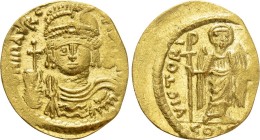 MAURICE TIBERIUS (582-602). GOLD Solidus. Constantinople
