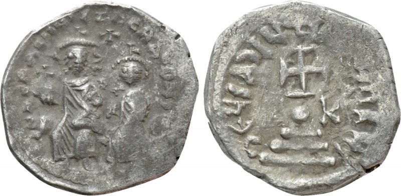 HERACLIUS with HERACLIUS CONSTANTINE (610-641). Hexagram. Constantinople

Obv:...