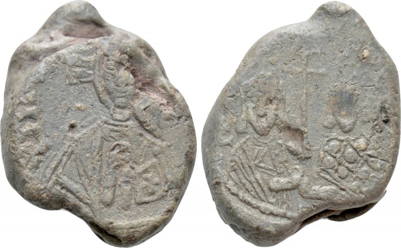 BULGARIA. First Empire. Petr I (927-969). Seal

Obv: Facing bust of Christ Pan...