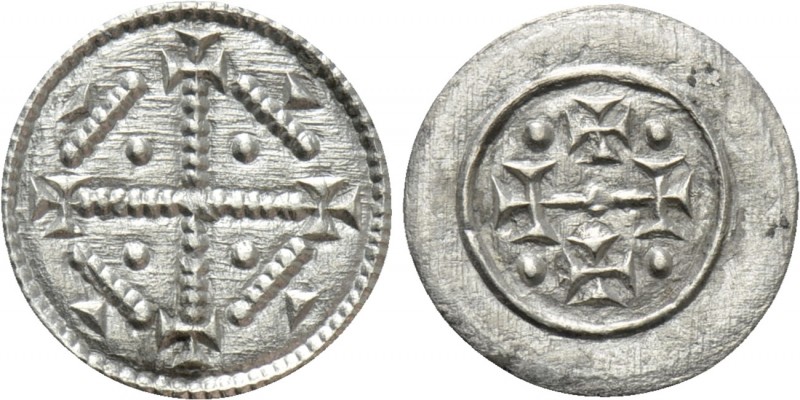 HUNGARY. Geza II (1141-1162). Denar

Obv: Cross with pellets and lines in angl...