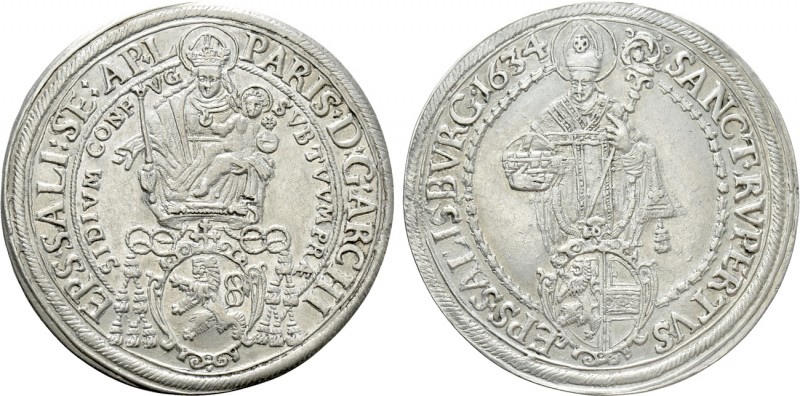 AUSTRIA. Salzburg. Paris von Lodron (Archbishop, 1619-1653). Taler (1634)

Obv...