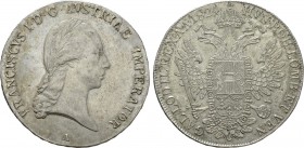 HOLY ROMAN EMPIRE. Franz I (1806-1835). Taler (1824-A). Wien (Vienna)