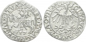 LITHUANIA. Sigismund August of Poland (1544-1572). Half Grosh (1557)