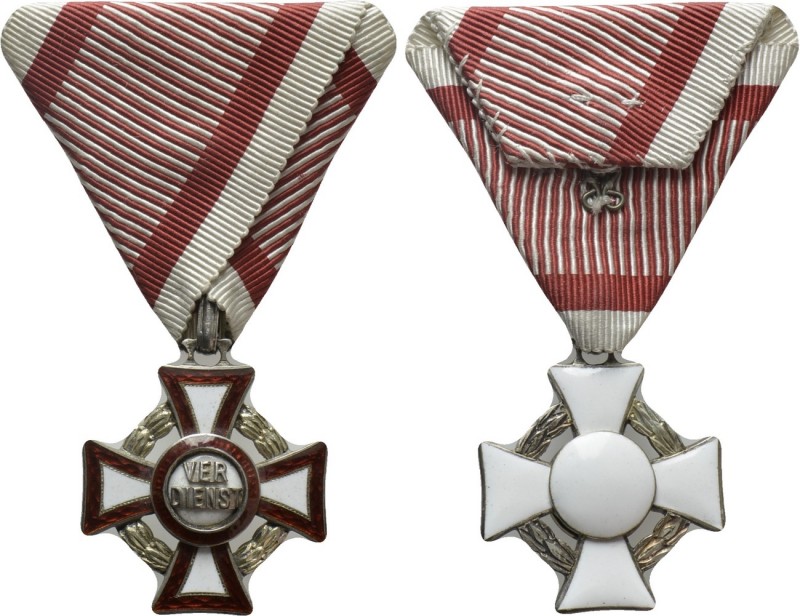 AUSTRIAN EMPIRE. Franz Joseph I (1848-1916). Militärverdienskreuz III. Klasse mi...