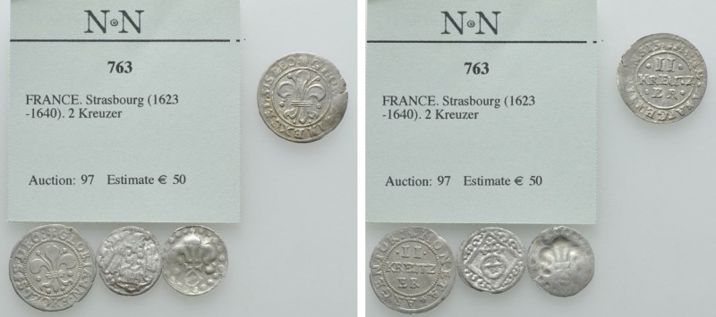 4 Coins of Strasbourg

Obv: . Rev: . . Condition: See picture. Weight: g. Diam...