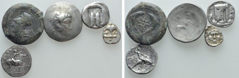 5 Greek and Celtic Coins

Obv: . Rev: . . Condition: See picture. Weight: g. D...