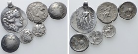 6 Celtic and Greek coins; Tetradrachms etc