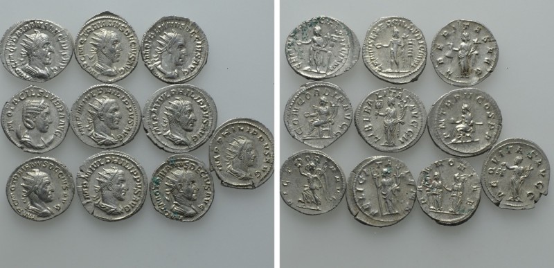 10 Antoniniani 

Obv: . Rev: . . Condition: See picture. Weight: g. Diameter: ...