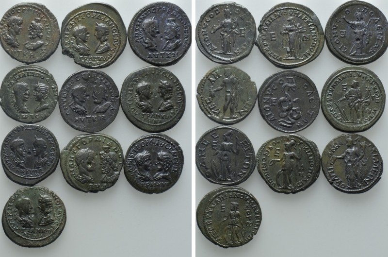 10 Roman Provincial Coins

Obv: . Rev: . . Condition: See picture. Weight: g. ...