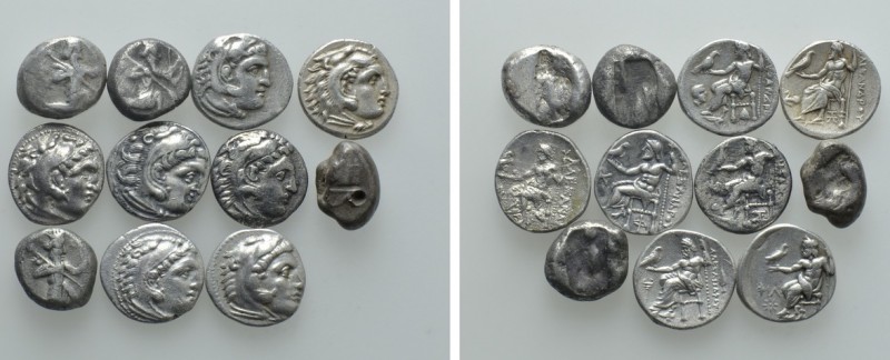 11 Greek Coins; Drachms and Sigloi

Obv: . Rev: . . Condition: See picture. We...