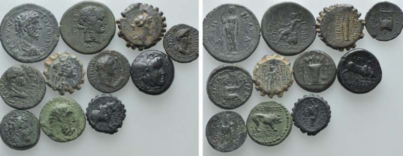 11 Greek and Roman Coins

Obv: . Rev: . . Condition: See picture. Weight: g. D...