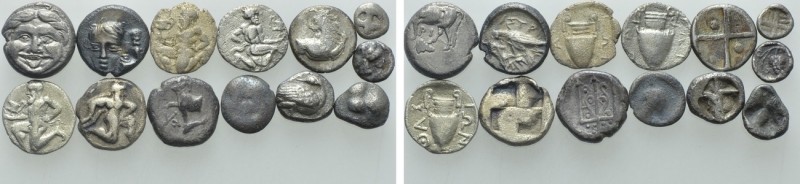 13 Greek Coins

Obv: . Rev: . . Condition: See picture. Weight: g. Diameter: m...