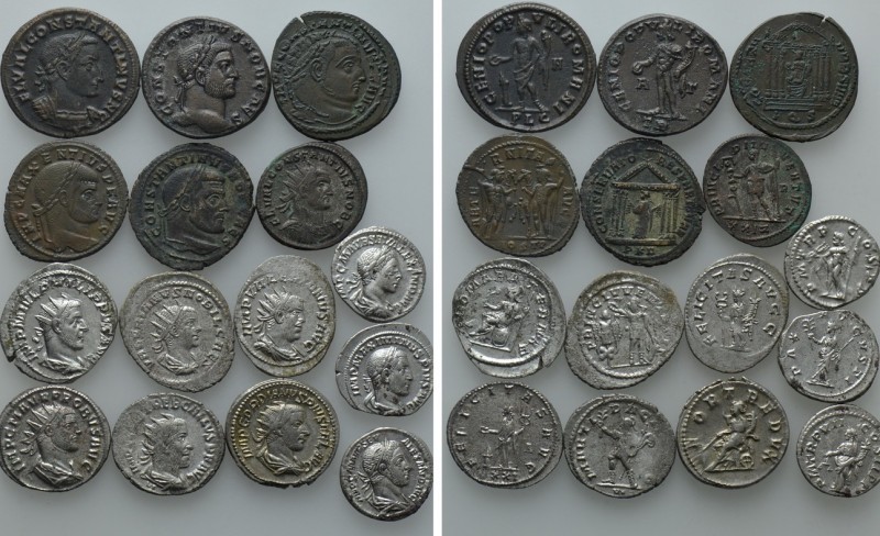 15 Roman Coins

Obv: . Rev: . . Condition: See picture. Weight: g. Diameter: m...