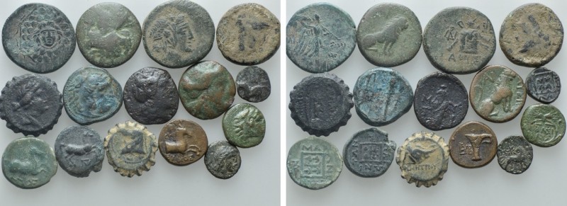 15 Greek Coins

Obv: . Rev: . . Condition: See picture. Weight: g. Diameter: m...