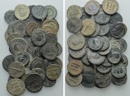 Circa 40 Late Roman Coins