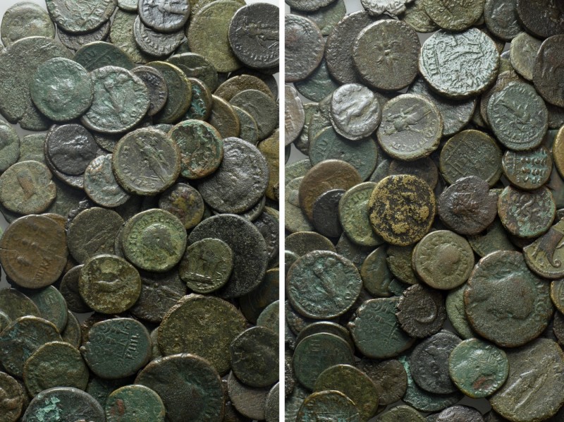 Circa 130 Roman Provincial Coins

Obv: . Rev: . . Condition: See picture. Weig...