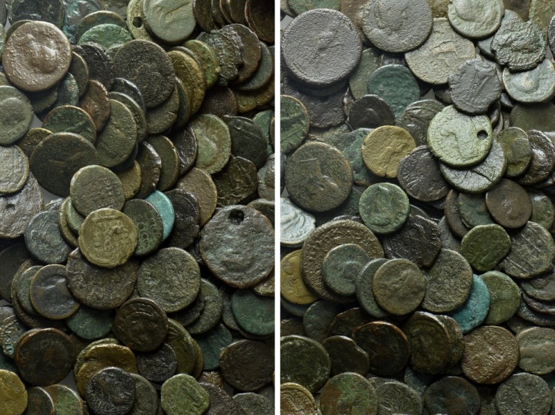 Circa 200 Roman Provincial Coins

Obv: . Rev: . . Condition: See picture. Weig...