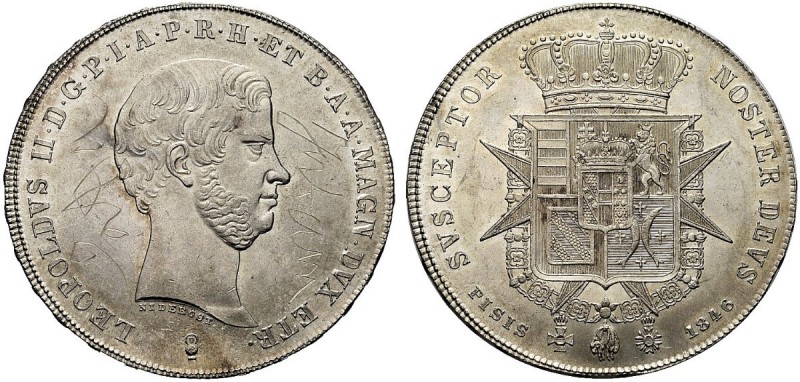FIRENZE
Leopoldo II d'Asburgo Lorena, 1824-1859.
Francescone 1846.
Ag
gr. 27...