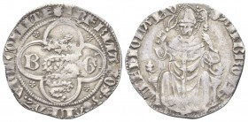 MILANO
Barnabò e Galeazzo II Visconti signori di Milano, 1354-1378. 
Pegione.
Ag
gr. 2,46
Dr. BERNABOS 3 GALEAZ VICECOMITES. Biscia accostata da ...