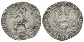 MILANO
Gian Galeazzo Maria Sforza, 1481-1494.
Grosso da 5 Soldi.
Ag
gr. 2,55
Dr. IOGZ M SF - VICECO DVX MLI SX. Cimiero con corona ducale sormont...
