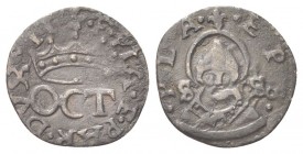 PIACENZA
Ottavio Farnese, 1556-1586.
Sesino.
Æ
gr. 0,69
Dr. FPLA E PAR DVX II. Le lettere OCT sormontate da corona.
Rv. EPS - PLA. Busto frontal...