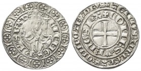PONTE DELLA SORGA
Clemente VI (Pierre Roger de Beaufort), 1342-1352.
Grosso Tornese da 28 Denari.
Ag
gr. 4,05
Dr. CLEMES PP SEXT (chiavi decussat...