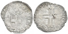 SAVOIA ANTICHI
Emanuele Filiberto Duca, 1553-1580.
2 Grossi, I Tipo.
Mi
gr. 2,71
Dr. E PHILIBERTVS DVX SABAVDI, Scudo sabaudo con corona di 5 fio...