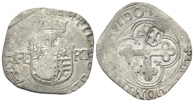 SAVOIA ANTICHI
Emanuele Filiberto Duca, 1553-1580.
Bianco 15(?) con contromarc...