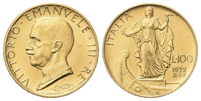 REGNO D’ITALIA
Vittorio Emanuele III, 1900-1943.
100 Lire 1932 a. X E.F. Roma,...