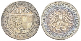 GERMANIA
Joachim Ernest, 1603-1625.
Brandeburg-Ansbach 4 Kreuzer (Batzen) 1622.
Ag
gr. 2,57
Dr. IOA ER D G MAR BRAN PRV SSIE 1622. Due stemmi aff...