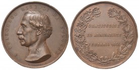 BOLOGNA
Francesco Rizzoli (chirurgo), 1809-1865. 
Medaglia 1865 opus A. Pieroni.
Æ
gr. 94,60 mm 55
Dr. A FRANCESCO RIZZOLI DA BOLOGNA, Testa a s....