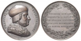Firenze
Francesco Guicciardini (storico e politico), 1483-1540. 
Medaglia 1835 opus P. Girometti.
Æ
gr. 46,61 mm 41,9
Dr. FRANCISCVS - GVICCIARDI...