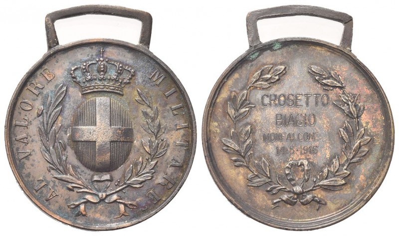 ROMA
Vittorio Emanuele III, 1900-1943.
Medaglia 1916 al valore militare.
Æ
g...