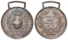 ROMA
Vittorio Emanuele III, 1900-1943.
Medaglia 1916 al valore militare.
Æ
gr. 15,30 mm 34,9
Dr. AL VALORE - MILITARE. Stemma Sabaudo coronato.
...