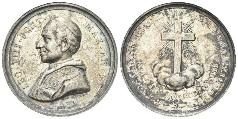 roma
Leone XIII (Vincenzo Gioacchino Luigi Pecci), 1878-1903.
Medaglia 1888 a....