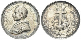 roma
Leone XIII (Vincenzo Gioacchino Luigi Pecci), 1878-1903.
Medaglia 1888 a. X opus F. Bianchi.
Ag
gr. 10,38 mm 30,5
Dr. LEO XIII - PONT MAX AN...
