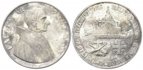 ROMa
Paolo VI (Giovanni Battista Montini), 1963-1978.
Medaglia straordinaria 1964 opus D. Colombo e F. Mina.
Ag
gr. 21,81 mm 38,5
Dr. PAULUS VI -...
