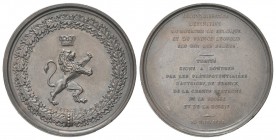 BELGIO
Leopoldo I di Belgio, 1831-1865.
Medaglia 1831 opus Veyrat.
Æ
gr. 33,34 mm 40,9
Dr. Leone belga verso s.; sopra, corona; sotto, VEYRAT F, ...