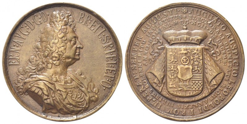 Germania
Ernesto Augusto di Brunswick-Lüneburg, 1629-1698. 
Medaglia 1692.
Æ...