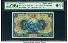 China China & South Sea Bank, Limited 1 Yuan 1921 Pick A121s S/M#C295-1 Specimen PMG Choice Uncirculated 64 EPQ. Two POCs.

HID07501242017

© 2020 Her...