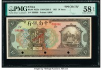 China China & South Sea Bank, Limited 10 Yuan 1921 Pick A123s Specimen PMG Choice About Unc 58 EPQ. Three POCs.

HID07501242017

© 2020 Heritage Aucti...