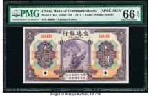 China Bank of Communications 1 Yuan 1.10.1914 Pick 116s1 S/M#C126 Specimen PMG Gem Uncirculated 66 EPQ. Two POCs.

HID07501242017

© 2020 Heritage Auc...