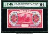 China Bank of Communications 10 Yuan 1914 Pick 118s1 S/M#C126 Specimen PMG Choice Uncirculated 64 EPQ. Two POCs.

HID07501242017

© 2020 Heritage Auct...