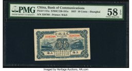 China Bank of Communications, Shanghai 10 Cents 1927 Pick 141a S/M#C126-181a PMG Choice About Unc 58 EPQ. 

HID07501242017

© 2020 Heritage Auctions |...